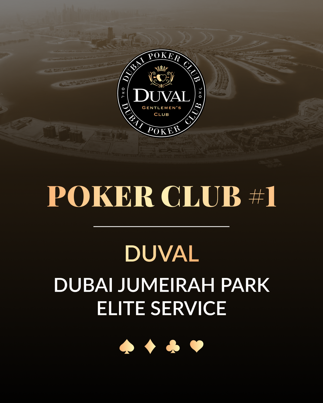 Poker Club #1 DUVAL | Dubai Jumeirah Park Elite Service